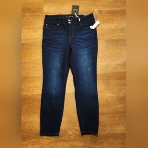 NWT Women's TAHARI Charlotte Dark Skinny Jeans 16W